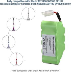 img 2 attached to 🔋 Dutyone 14.4V 3500mAh Replacement Ni-MH Battery for Shark Cordless Stick Vacuum XBT1106 SV1106 SV1112 Freestyle Navigator XB1100 SV1100 SV1107