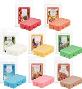 img 3 attached to 🕯️ Delightful Scented Soy Wax Melts – Assorted 8-Pack of 2.5oz Wax Cubes/Tarts for Candle Warmers, Fragrant Home Ambiance – Bulk Value Pack