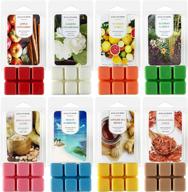 🕯️ delightful scented soy wax melts – assorted 8-pack of 2.5oz wax cubes/tarts for candle warmers, fragrant home ambiance – bulk value pack логотип