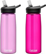 🍶 seo optimized: camelbak eddy+ bpa free water bottle 25 oz, 2-pack, dusty lavender/deep magenta logo