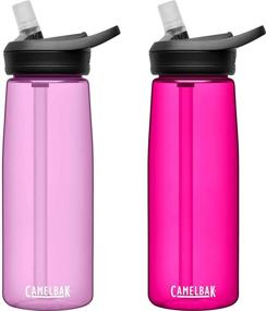 img 4 attached to 🍶 SEO Optimized: CamelBak eddy+ BPA Free Water Bottle 25 oz, 2-Pack, Dusty Lavender/Deep Magenta