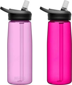 img 2 attached to 🍶 SEO Optimized: CamelBak eddy+ BPA Free Water Bottle 25 oz, 2-Pack, Dusty Lavender/Deep Magenta