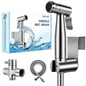 img 4 attached to 🚿 Premium Stainless Steel Handheld Bidet Sprayer Set - Anti-Leak Hose, Adjustable Water Pressure - Ideal for Feminine Hygiene, Cloth Diaper Cleaning, and Pets' Shower