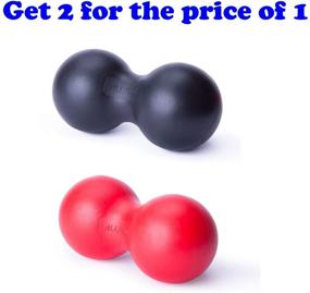 img 2 attached to 🏀 Pack of 2 Double Lacrosse Balls in Peanut Shape Self Massage Roller for Myofascial Release Back Foot Neck Spine Shoulder Physical Trigger Point Therapy, Deep Tissue Massager Tool