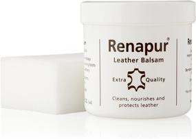 img 4 attached to 🛡️ Renapur Leather Balsam: Natural Restorer & Conditioner - 200 ml + Applicator Sponge | Protector for Leather Sofas, Furniture, Shoes, Bags, Car Seats, Saddlery & Tack - Original