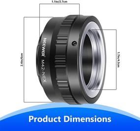 img 3 attached to 📷 Neewer Lens Mount Adapter for M42 Lens to Sony NEX E-Mount Camera, Compatible with Sony A7, A7S/A7SII, A7R/A7RII, A7II, A3000, A6000, A6300, NEX-3, NEX-3C, NEX-5, NEX-5C, NEX-5N, NEX-5R, NEX-6, NEX-7, NEX-VG10/20