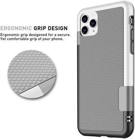 img 3 attached to 📱 Hizansa iPhone 11 Pro Max Case with Screen Protector - Full Body Protection, Premium Rubber Luxury Scratch-Resistant Case for iPhone 11 Pro Max - Slim, Sturdy Phone Cover (Gray)