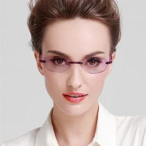 img 3 attached to 👓 TERAISE Stylish Anti-Blue Light Reading Glasses for Women with Diamond Cut Design - Protecting Your Eyes from Fatigue with Anti-Fatigue Readers and Computer Glasses