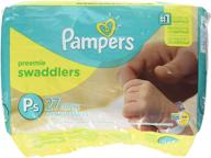 👶 pampers swaddlers preemie diapers - size p-1 (27 pack) логотип