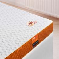 🛏️ maxzzz 3 inch queen mattress topper: copper memory foam & bamboo charcoal, breathable cover, ventilated & certipur-us certified logo