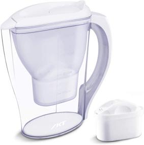 img 4 attached to IKT Water Filter Pitchers: Food Grade, BPA Free, Compact Design, Purify 10 Cups of Drinking Water, Remove 200+ Unhealthy Substances