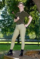 π stylish and comfortable: discover devon-aire women's versailles breech logo