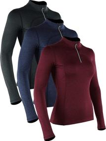 img 4 attached to 🏃 Optimize Performance with CADMUS Women's Compression Long Sleeve Shirts - Perfect for Hiking, Running, and Dry-fit Tights