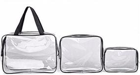 img 4 attached to Portable Cosmetic Transparent Waterproof Organizer