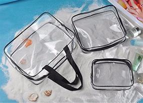 img 1 attached to Portable Cosmetic Transparent Waterproof Organizer