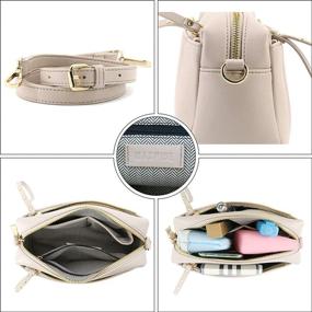 img 3 attached to 👜 Stylish and Compact: MAXWISE Small PU Leather Crossbody Bag - Perfect Shoulder Bags and Side Purse for Women