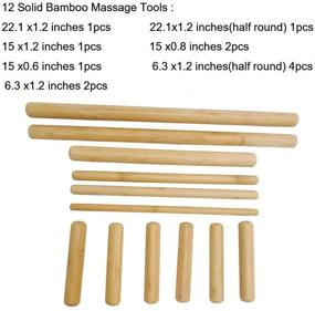 img 3 attached to 🎋 Experience Blissful Massage Therapy with Goodtar Bamboo Sticks – Set of 12 Bamboo Massage Tools!