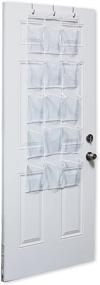img 1 attached to 🚪 2 Pack - SimpleHouseware Crystal Clear Over-the-Door Pantry Organizer (52"x18") - Enhance, Optimize and Simplify Your Storage Solution