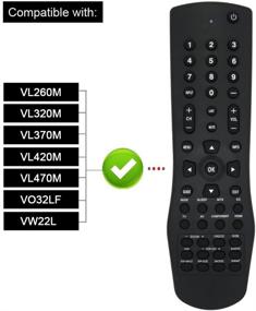 img 3 attached to 📱 LuckyStar Remote Control VR1: Compatible with Vizio TV Models Vl320m, Vl370m, Vl420m, Vl470m, Vmm26, Vo22l, Vo22lf, Vo32l, Vo32lf, Vo32oe, Vo370m, Vo37l, Vo37lf, Vo420e, Vo42lf, Vo47lf, Voj320f, Voj370