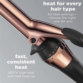 img 2 attached to 🔥 Conair INFINITIPRO BY Titanium 1-дюймовая плойка для волос, черная / розовое золото - достигайте потрясающих локонов с легкостью!