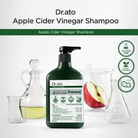 img 3 attached to DR.ATO Organic Apple Cider Vinegar Shampoo 10.5 fl.oz. (310ml) - pH Balanced Hypoallergenic Baby Hair Shampoo with AHA in Apple , Gentle on Sensitive Skin and Eyes, Dermatologist Tested , All-Natural Ingredients , Free from Allergens and Parabens