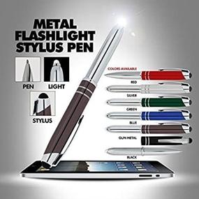 img 2 attached to SyPen Red Ink Refills For The Stylus Pen- 3 In 1 Multi-Function Capacitive Stylus Ball Point Metal Pen With LED Flashlight/Pen Light Asin# B019PP3JDA (6-Pack Red)