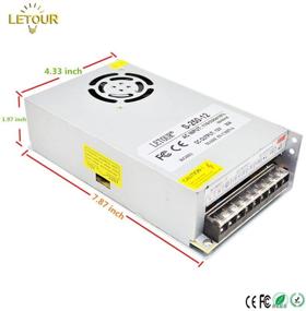 img 1 attached to 🔌 Universal Regulated Switching Power Supply 12V 20A AC 96V-240V Converter DC Adapter 240W for LED Strip, CCTV, Radio, Computer Project - 12V 20A 240W LED Power Supply
