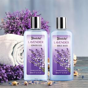 img 1 attached to 🛀 Luxurious Women's Spa Gift Baskets: Lavender & Jasmine Scented Bath & Body Set, 8-Piece Relaxation Bundle by GentLeaf