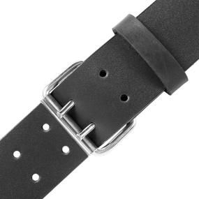 img 2 attached to Double Prong Heavy Leather Grommet Men's Accessories and Belts