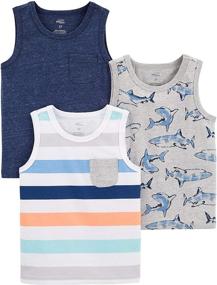 img 3 attached to Affordable and Stylish: Simple Joys Carters 👕 Toddler 3 Pack Boys' Tops, Tees & Shirts