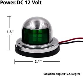 img 1 attached to ⛵ Obcursco LED Navigation Lights Deck Mount: Ultimate Marine Sailing Lights for Bow Side, Port, Starboard - Perfect for Pontoons, Chandlery Boat, Yacht, Skeeter - DC 12V