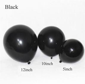 img 3 attached to 🎈 50-Piece Pack of Black Balloons: Ideal for Graduation Parties, Birthdays, and Helium Decorations