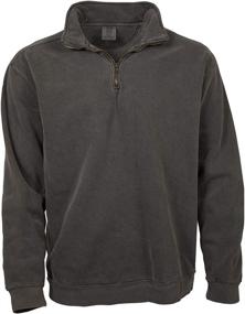 img 4 attached to Cozy & Stylish: Comfort Colors Men's Adult 1/4 Zip Sweatshirt, Style 1580