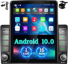 img 4 attached to 🚗 Hikity Android Car Stereo Double Din 9.5 Inch Vertical Touchscreen Tesla Style Radio: Bluetooth, WiFi, Mirror Link, Dual USB & Backup Camera Support