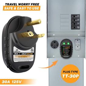img 1 attached to ⚡ RV 30 Amp Circuit Analyzer Tester - Smart Diagnostic Chart, Indicator Lights - ETL Listed RV Circuit Analyzer 30 Amp
