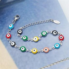 img 2 attached to 💎 Stylish Multicolor Turkish Girls' Jewelry: CUSUA Stainless Bracelet