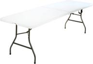 🪑 cosco deluxe 8ft white fold-in-half blow molded folding table: spacious & convenient! логотип