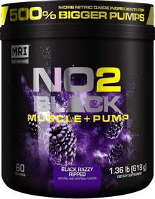 img 3 attached to 💪 MRI NO2 Black: Nitric Oxide Supplement for Enhanced Pump, Muscle Growth, Vascularity & Energy - Potent NO Booster Pre-Workout with Citrulline + 60 Servings (Black Razzy Ripped)