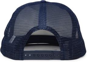 img 2 attached to DALIX Mesh Back Trucker Hat with Adjustable Snapback - Solid Two Toned Cap for S, M, L sizes