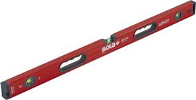 img 4 attached to 🔴 SOLA LSB36M Big Red Aluminum Magnetic Box Beam Level, 36-Inch, with 3 Vials Magnified by 60%