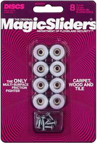 img 3 attached to 🧹 Effortless Glide for Your Floors: Magic Sliders 08200 Screw-On Floor Slide 3/4" Round