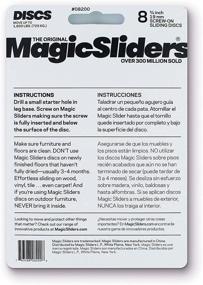 img 2 attached to 🧹 Effortless Glide for Your Floors: Magic Sliders 08200 Screw-On Floor Slide 3/4" Round