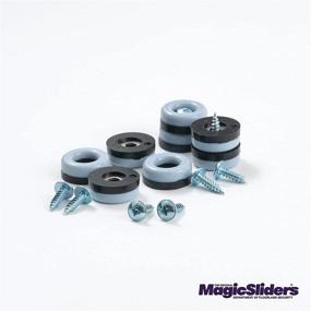 img 1 attached to 🧹 Effortless Glide for Your Floors: Magic Sliders 08200 Screw-On Floor Slide 3/4" Round