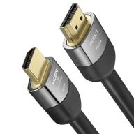 🔌 zeskit maya 8k 48gbps certified hdmi cable 16ft cl3 in wall rated, 4k120 8k60 earc hdr hdcp 2.2 2.3 compatible for dolby vision apple tv 4k roku sony lg samsung xbox series x ps4 ps5 logo