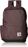 carhartt legacy compact tablet backpack: stylish wine-colored pack for tech essentials logo