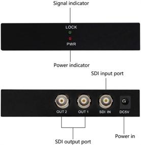 img 1 attached to Разветвитель Wiistar SDI 1x2 - Поддерживает SD-SDI, HD-SDI, 3G-SDI до 1320 футов - 1 вход и 2 выхода SDI - 100M Full HD