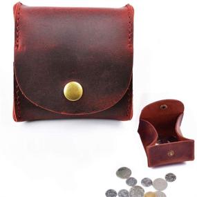 img 4 attached to Juland Rustic 👜 Leather Genuine Men's Squeeze Accessories