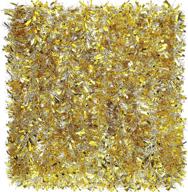 🎄 shimmering waydress 39.4 feet christmas tinsel garland: sparkling metallic twist for festive tree decor, indoor & outdoor party supplies (stylish gold) logo