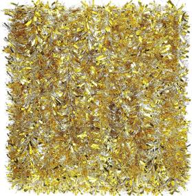 img 4 attached to 🎄 Shimmering Waydress 39.4 Feet Christmas Tinsel Garland: Sparkling Metallic Twist for Festive Tree Decor, Indoor & Outdoor Party Supplies (Stylish Gold)