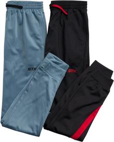 img 3 attached to STX Boys Sweatpants Joggers Charcoal Boys' Clothing in Active
